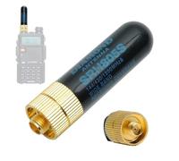 TECHZOCO Antena de Doble Banda, Mini Antena Walkie Talkies, SRH805S, Ganancia: 2.15dbi, Conector SMA-F, Impedancia: 50 Ohm, Longitud 5 cm, Compatible con BAOFENG UV-5R, UV-21 Pro, Quansheng, UV-K5