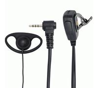 TECHZOCO Auricular Microfono PTT para Emisora Walkie Yaesu Vertex, Headset para walkie-Talkie, Auricular PTT, Auricular con micrófono radios bidireccionales, Conector Jack 3.5 mm 4 Pin, 1 Metro