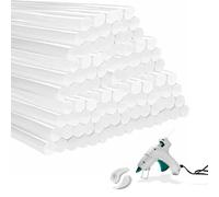 TECHZOCO Barras de pegamento en caliente, barra pegamento termofusible, Barras Silicona Caliente, Apto para bricolaje, artesanías, ocio, 11 mm de grosor, 200 mm de largo, Pack 6 unidades