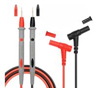 TECHZOCO Cable de prueba multímetro, Sondas de Prueba de Multímetro, Cable multímetro digital, sondas de prueba eléctricas digitales, Soporta hasta 1000v 10A, Longitud del cable 1 metro