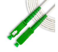 TECHZOCO Cable fibra óptica para router, Latiguillo FTTH, Cable SC/APC a SC/APC, OS2 Monomodo Simplex 9/125um LSZH, Compatible con Orange, Masmovil, Yoigo, Movistar, Vodafone y Jazztel, 5 Metros