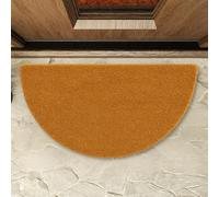 TECHZOCO Felpudo de Coco, Alfombra de Entrada de casa, Felpudo ecológico de Fibra de Coco, Alfombrilla de Entrada, Tapete de Bienvenida, 100% Coco, Naturales sostenibles, Semicircular, 40 x 70 cm