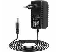 TECHZOCO Fuente de alimentación 12 V 2 A, adaptador de alimentación, conector DC 5,5 x 2,1 mm, negro