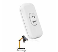 TECHZOCO Interruptor Lampara, Interruptor de paso unipolar para lámpara de sobremesa, Basculante encendido y apagado, interruptor para lamparita, 250V 6A, Incluye marcaje ON/OFF, Blanco