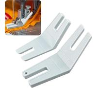 TECHZOCO Prensatela Máquina Coser, Prensatelas de Dobladillo, Pie de Costura, prensatela Universal, Compatible con Máquinas Alfa, Singer, Brother, Janome, Elna, Juki, 2 Unidades