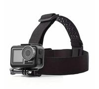 TECHZOCO Soporte cámara Deportiva para Cabeza, Soporte Ajustable para Cámara en Frente, Soporte Cámara Cara, Apto para POV/VLOG, Compatible con Gopro y Otras Cámaras Deportivas, Negro