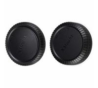 TECHZOCO Tapa Cuerpo Frontal y Tapa Trasera de Objetivo, Compatible con (Fujifilm X)