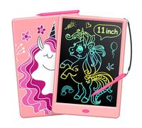 TECJOE Tableta de Escritura LCD para Niños con Patrón, Tableta de Dibujo Colorida de 11 Pulgadas para Niños, Juegos de Viaje para Niños, Regalos Educativos para Niños de 3, 4, 5, 6 Años