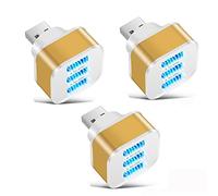 TECKEEN 3 x Mini 3 puertos USB 2.0 extensor de cargador Hub divisor adaptador convertidor