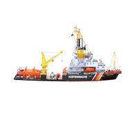 TECKEEN Barco de papel escala 1/250 modelo Alemania Mellum Coast Guard Medio Ambiente Monitoreo Barco (Kit sin montar)
