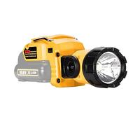 TECKEEN Linterna de trabajo para DeWalt 12 V MAX batería de iones de litio, linterna foco LED luz de trabajo alimentado por batería