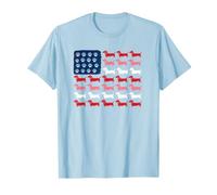 Teckel Paws and Stripes Forever Camiseta