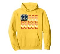 Teckel Paws and Stripes Forever Sudadera con Capucha
