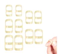 TECKI 10 Piezas Ferula Dedo Ovalada - Estabilizador De Dedo, Protector Dedos Mano, Mangas De Retención De Dedos, Protección en Caso De Lesiones en Los Dedos (Tallas 6,7，8,9,10)