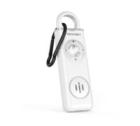 TECKNET Alarma Personal de Emergencia, 130dB con Luz Estroboscópica, Recargable, Llavero de Alarma de Seguridad para Ancianos/Mujeres/Niños/Alarmas de Seguridad de Autodefensa