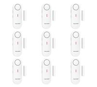 TECKNET Alarmas de Puertas y Ventanas, Sensor Puerta Alarmas para Casa, Alarma y Timbre 2 en 1, Control de Volumen de 3 Niveles, Alarma Puerta con Sirena para Hogar, Tienda, Oficina, Garaje (9 PCS)