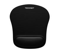 TECKNET Alfombrilla de Mouse con Soporte de muñeca, Alfombrilla ergonómica para Mouse para Juegos, Alivio del Dolor, Alfombrilla de Mouse portátil y cómoda para computadora, Laptop, Oficina, hogar y