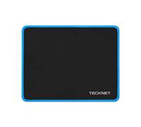 TECKNET Alfombrilla de ratón de 28 x 21 cm con goma impermeable y antideslizante para PC, oficina, trabajo, juegos, estudio, ordenador portátil, ordenador, hogar, color azul