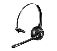 TECKNET Auriculares Bluetooth,inalámbricos con micrófono con cancelación de Ruido, de Silencio para Camionero/teléfono móvil/PC/Call Centro/Skype