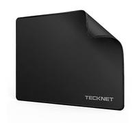 TECKNET L Alfombrilla Ratón Gaming - 270x210x3mm Mouse Pad con Base Goma Antideslizante, Superficie Impermeable, Bordes Cosidos, Seguimiento Suave y Preciso, Compatible con Ratones Láser y Ópticos