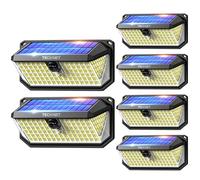 TECKNET Luz Solar Exterior, 4200lm 416 LED Focos Led Exterior Solares de Movimiento 300° Iluminacion 3 Modos IP66 Impermeable Focos Led Solares para Jardín, Garaje, Patio, 6 Paquete