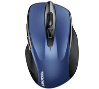 TECKNET Ratón Bluetooth, 4800 dpi Ratón Inalámbrico (Tri-Modos: BT 5.0/3.0+2.4G), Silencioso Ratón Inalámbrico Ergonómico para Ordenador Portátil, Windows, Mac OS, Android