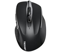 TECKNET Ratón Bluetooth, 4800 dpi Ratón Inalámbrico (Tri-Modos: BT 5.0/3.0+2.4G), Silencioso Ratón Inalámbrico Ergonómico para Ordenador Portátil, Windows, Mac OS, Android