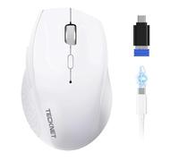 TECKNET Ratón Bluetooth, Raton Inalámbrico de 2.4 GHz