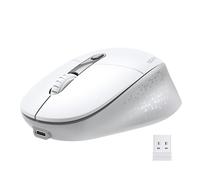 TECKNET Ratón Bluetooth Recargable Ratón Inalámbrico Blanco
