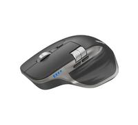 TECKNET Ratón Inalámbrico, 3 Modos (BT 5.3/5.0+2.4G) Recargable Ratón Bluetooth Silencioso con Rueda de Desplazamiento Lateral, 6 Niveles dpi Ajustables Compatible con Windows, macOS, PC - Gris