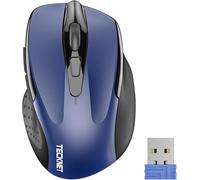 TECKNET Ratón Inalámbrico, 5 Niveles 2600 dpi, 2.4G Ratón Inalámbrico USB Ergonómico, 6 Botones, 24 Meses Duración de Batería, Mouse Inalámbrico Óptico para Computadora, PC, Mac, Portátil