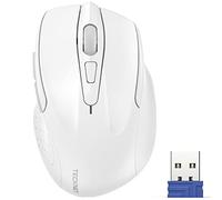 TECKNET Ratón Inalámbrico, 6 Niveles 4000 dpi, 2.4G Ratón Inalámbrico USB Ergonómico, 6 Botones, 24 Meses Duración de Batería, Mouse Inalámbrico Óptico para Computadora, PC, Mac, Portátil
