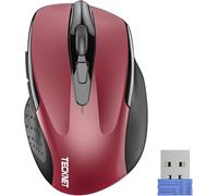 TECKNET Ratón Inalámbrico, 6 Niveles 4000 dpi, 2.4G Ratón Inalámbrico USB Ergonómico, 6 Botones, 24 Meses Duración de Batería, Mouse Inalámbrico Óptico para Computadora, PC, Mac, Portátil