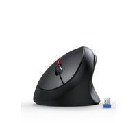 TECKNET Ratón Inalámbrico Ergonómico Vertical, 4800DPI, Reducción de Ruido Superior al 90%, 6 Botones, 2.4G Silencioso para Computadora Portátil, PC, Chromebook, Mac