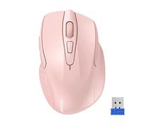 TECKNET Ratón inalámbrico Pro 2.4G 2600 dpi Wireless Mouse 6 Teclas con Nano Receptor, 24 Meses de duración de la batería, 5 Niveles de dpi Ajustables para PC, portátil