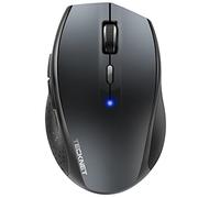TECKNET Ratón inalámbrico, Ratón Inalámbrico Bluetooth, Ratón Inalámbrico Bluetooth de 3200 dpi, 6 Niveles de dpi Ajustables, Ratón Ergonómico con Indicador de Batería para Computadora Portátil