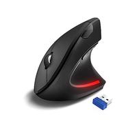 TECKNET Ratón Inalámbrico Vertical Ratón Ergonómico 4800 dpi, Diseño Ergonómico Vertical, 6 Pulsadores Ajustables para Diestros, PC, Portátil, Mac