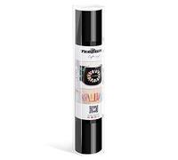 TECKWRAP Smart Black - Vinilo adhesivo permanente, 33 cm x 1,53 m, sin alfombrilla de corte, vinilo negro inteligente ideal para personalizar tazas, botellas, etiquetas, carteles y manualidades, color
