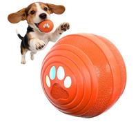 TECKZOON Juguete Interactivo Inteligente para Perros con Forma de Pelota, función de Rodadura automática, Cuatro Modos de Juego, diseño Resistente al Agua, Luces LED y función de Carga rápida.