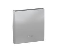Tecla 2 módulos con visor aluminio Schneider New Unica - NU920030N