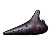 Tecla Alto F de 12 agujeros, Ocarina ahumada, instrumento de viento para estudiantes principiantes y adultos de 12 agujeros, instrumento de ocarina