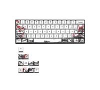 Tecla con perfil de 71 teclas con sublimación de tinte en toda su superficie, novedosa, Plum Blossom, EE. UU.