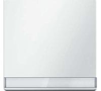 Tecla con portaetiquetas series berker Q.x de hager, blanco polar