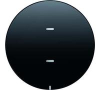 Tecla confort, 1 fase, series berker R.x de hager, negro, brillo