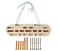 Tecla de escalada,Soporte de puerta de madera para hangboard | Enchufes de escalada lisos, tabla de escalada duradera para la práctica en interiores, mango de tracción, entrenamiento de brazos