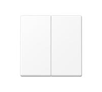 Tecla doble A, color blanco mate (referencia: JUNG A595WWM)