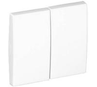 Tecla Doble Blanco - Serie Apolo 5000 - Acabado Standard - Para Mecanismos Serie Mec21 - Compatible Con Marcos Apolo 5000