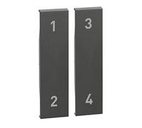 Tecla doble Bticino KG37M2serie Living Nowwith Netatmo color Dark