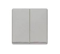 Tecla doble decorada en cromo bronce en aluminio | Siemens Delta MIRO 5TG62701CA00