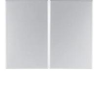 Tecla doble Hagerby Berker 14357003Aluminio